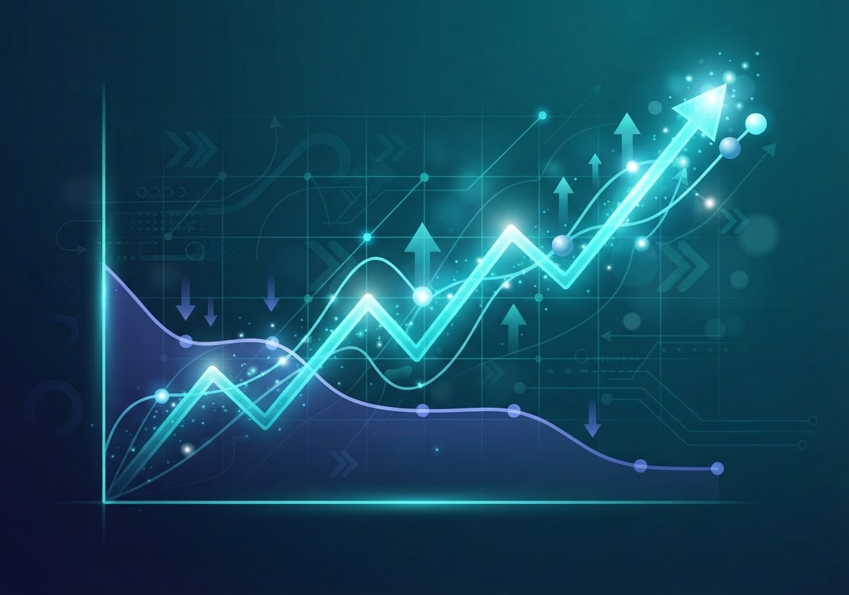 Chart illustrating operational efficiency gains through process optimization